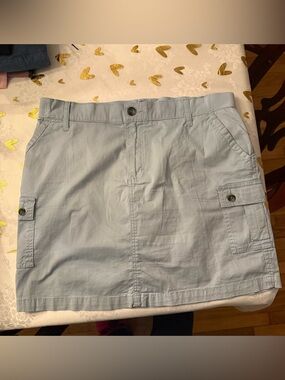 Lee Light Blue Cargo Mini Skort